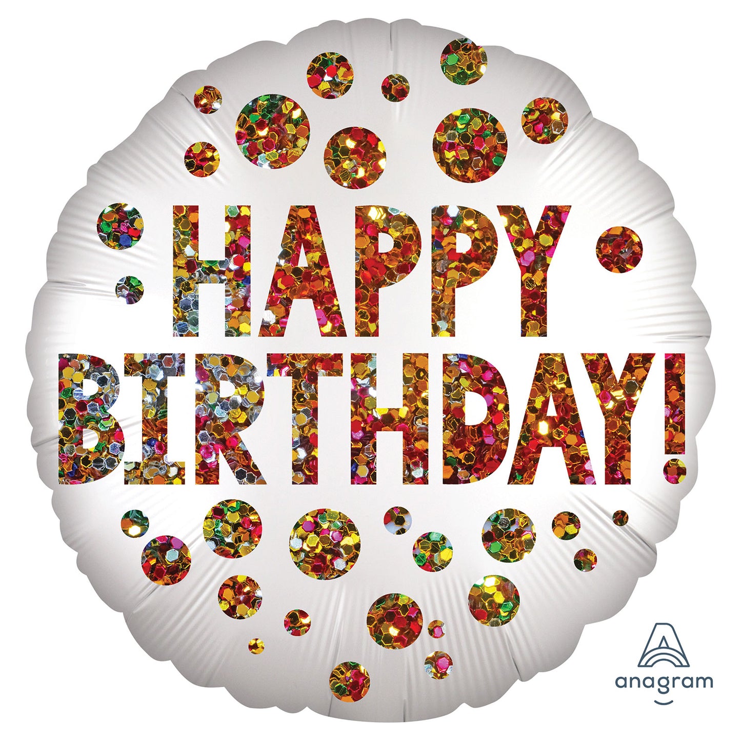 Satin Infused Happy Birthday Sequins Balloon - 18" Foil