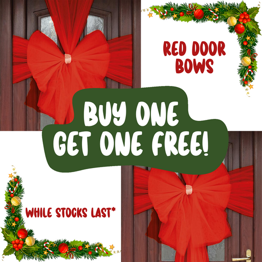 Red Door Bow - BUY ONE GET ONE FREE