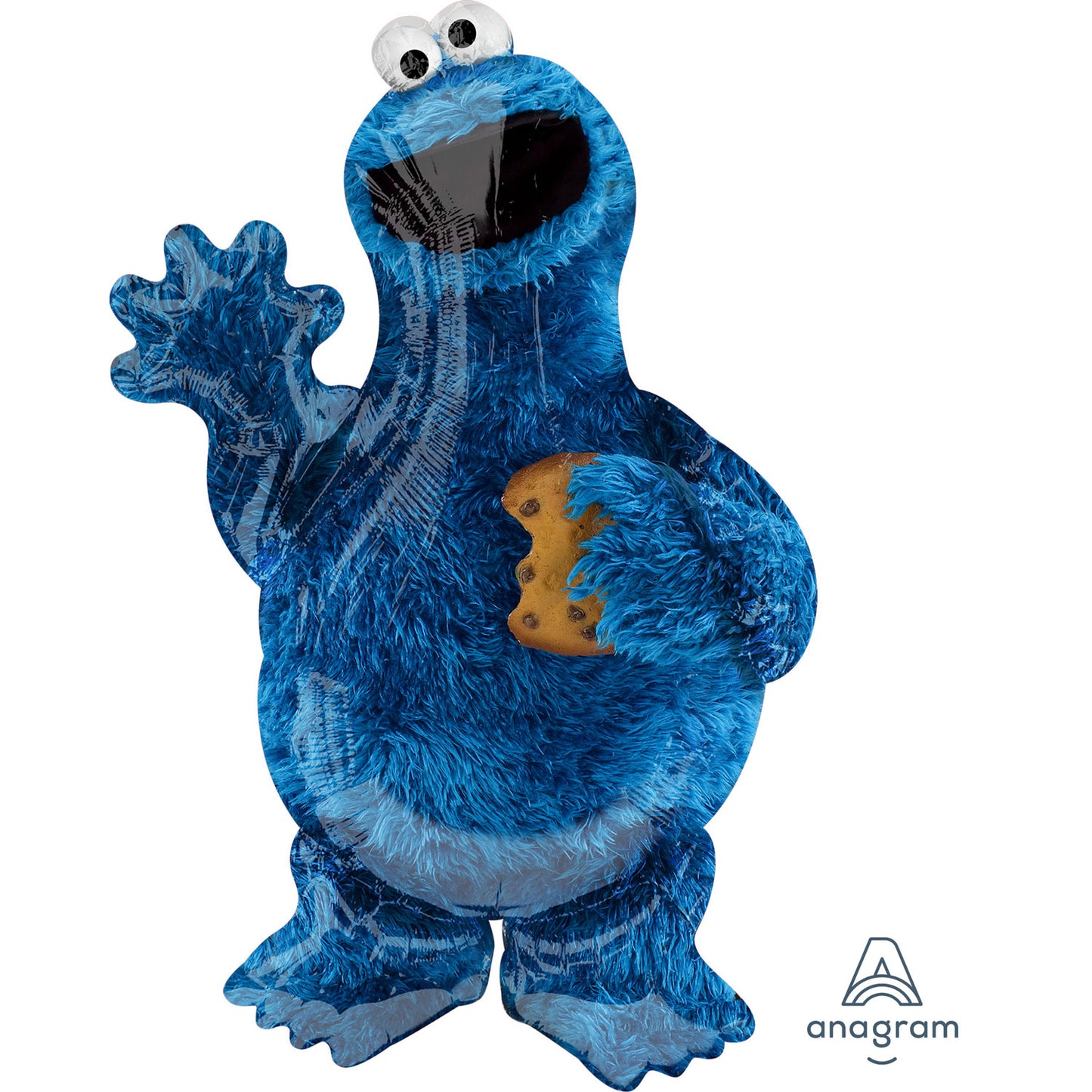 Cookie Monster SuperShape Balloon - (23"x35") Foil