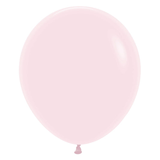 Pastel Matte Solid Pink 609 Balloons - 18" Latex (25ct)
