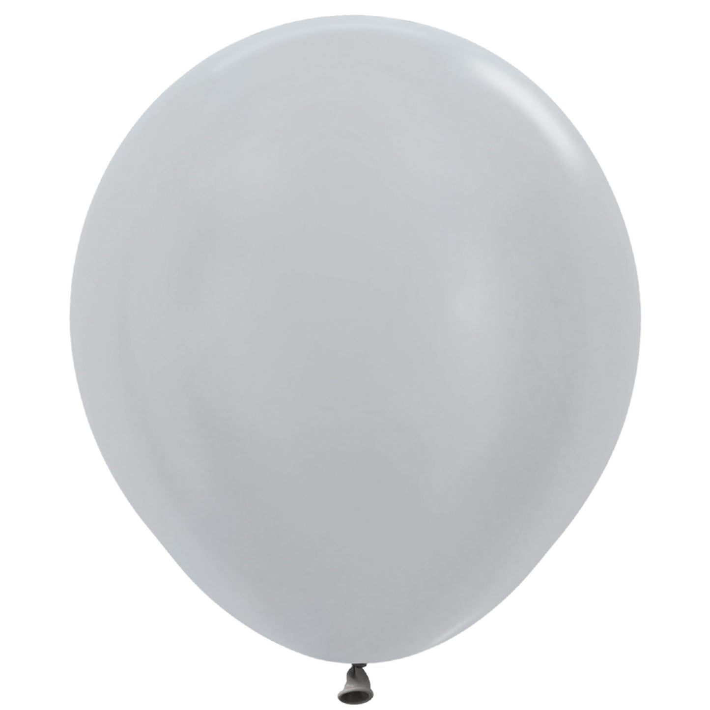 Satin Solid Silver 481 Latex Balloons - 18" Latex (25ct)