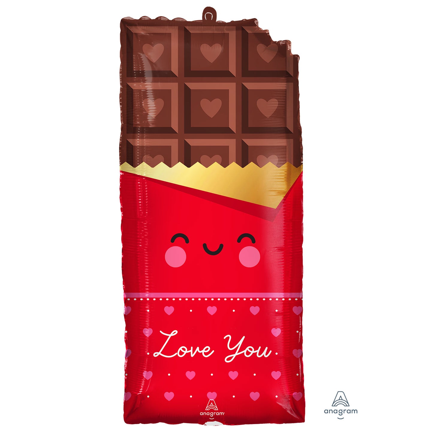 Valentine's Chocolate Love SuperShape - Foil 13"/33cm x 28"/71cm