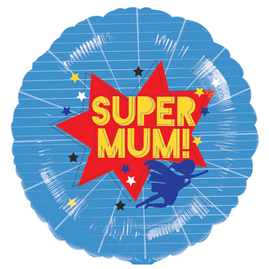 Mother's Day Super Mum Balloon - 18" Foil