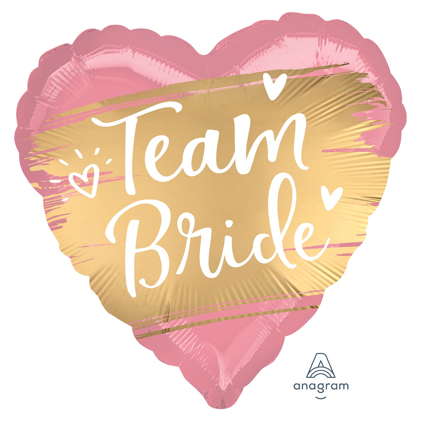 Gold Team Bride Satin Luxe Balloons - 18" Foil