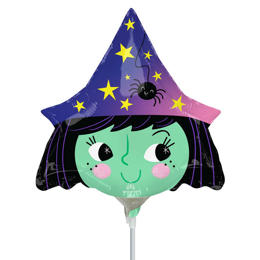 Mini Witch Halloween Balloon - 14" Foil1