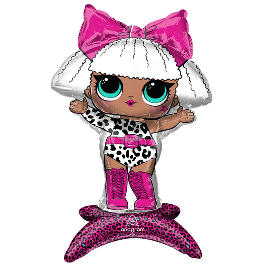 Diva L.O.L Surprise Sitter Balloon - (16"/40cm w x 23"/58cm) Foil
