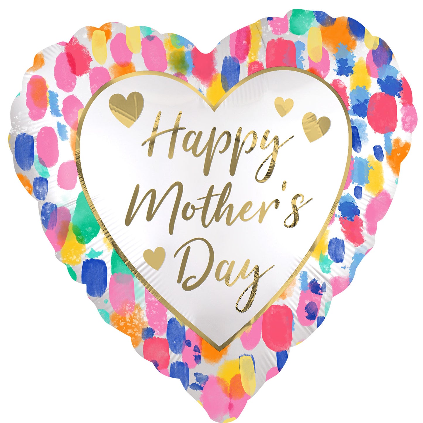 Colourful Mother's Day Watercolour Satin Luxe Balloon - 18" Foil