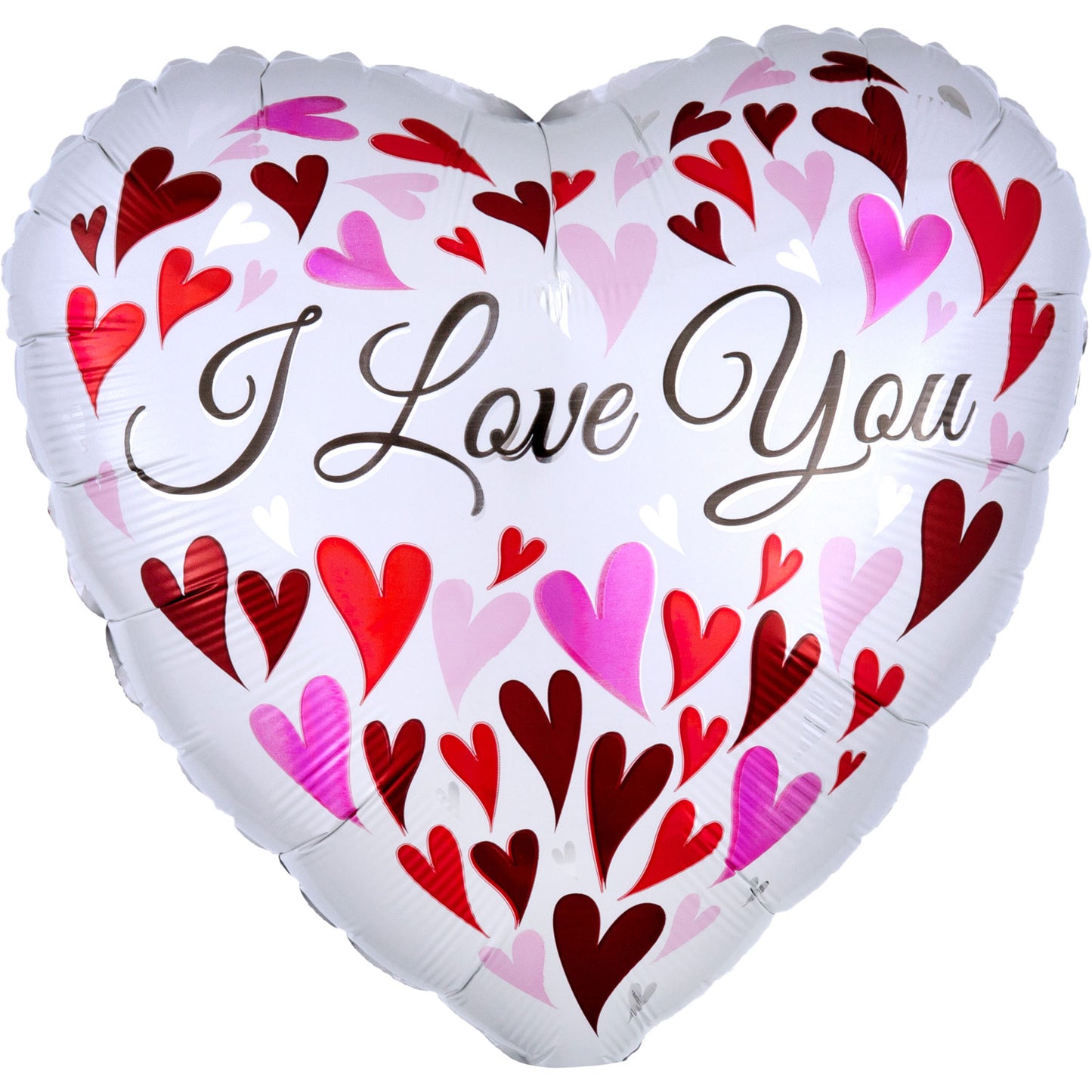 Love You Happy Hearts Balloon - 18" Foil