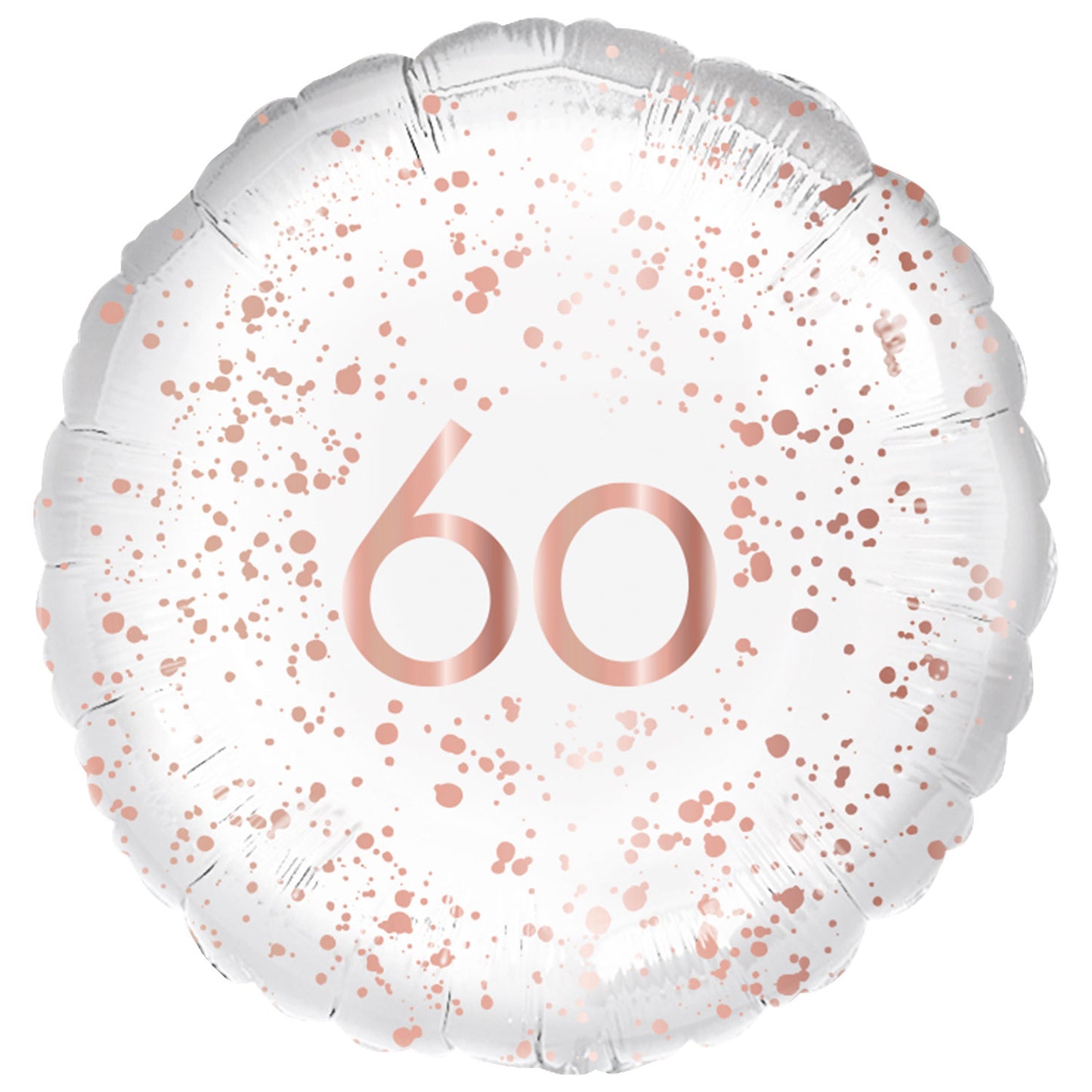 60th Birthday Rose Gold Celebration Standard Foil - 18" Foil