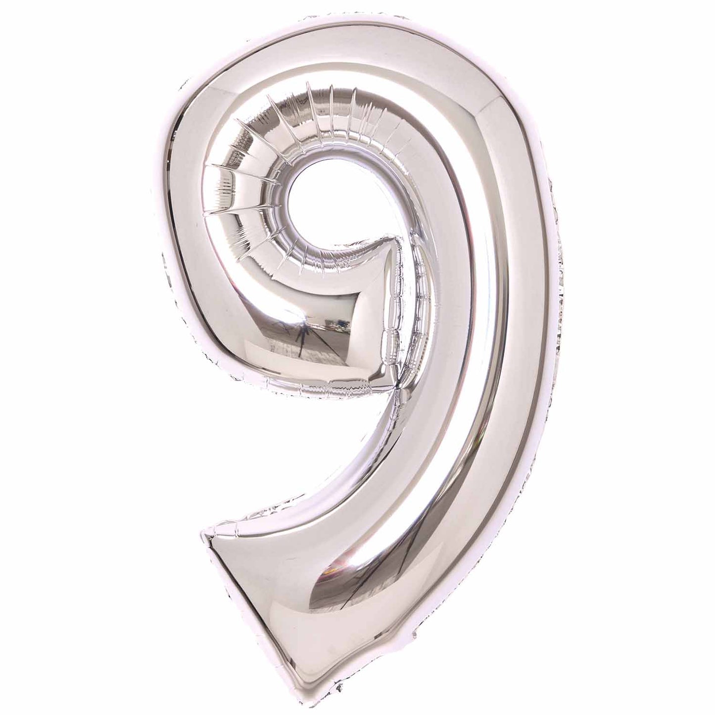 Silver Number 9 Balloon - 34" Foil