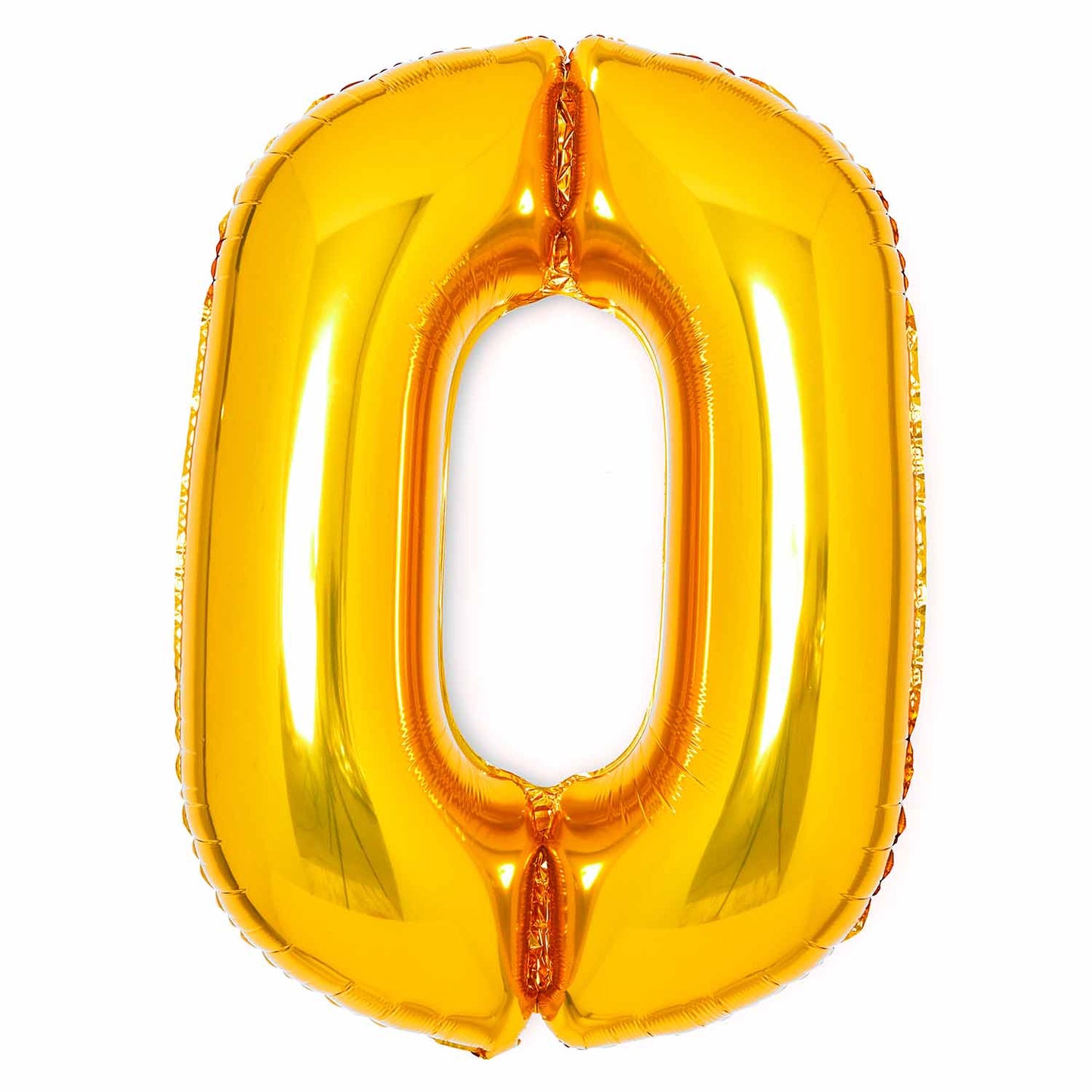 Gold Number 0 Balloon - 34" Foil