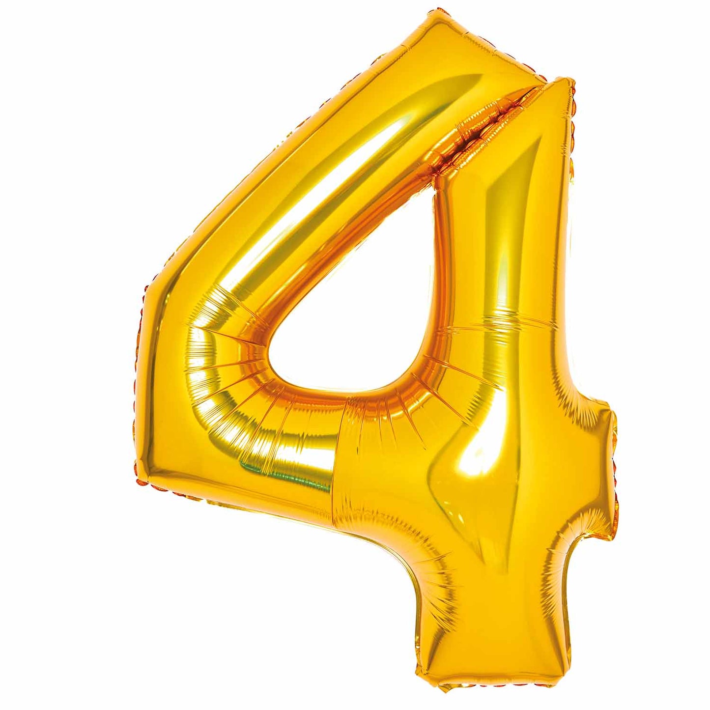 Gold Number 4 Balloon - 34" Foil