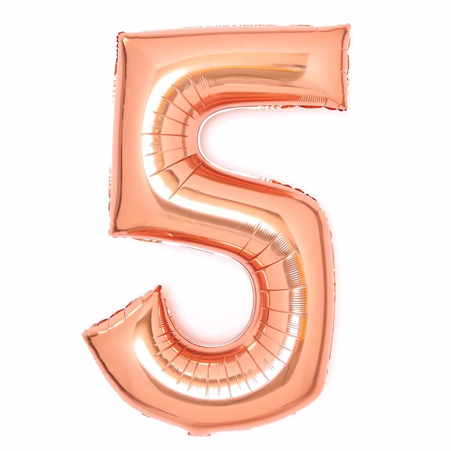 Rose Gold Number 5 Balloon - 34" Foil