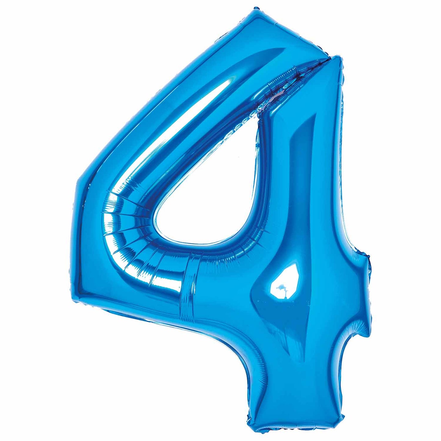 Blue Number 4 Balloon - 34" Foil