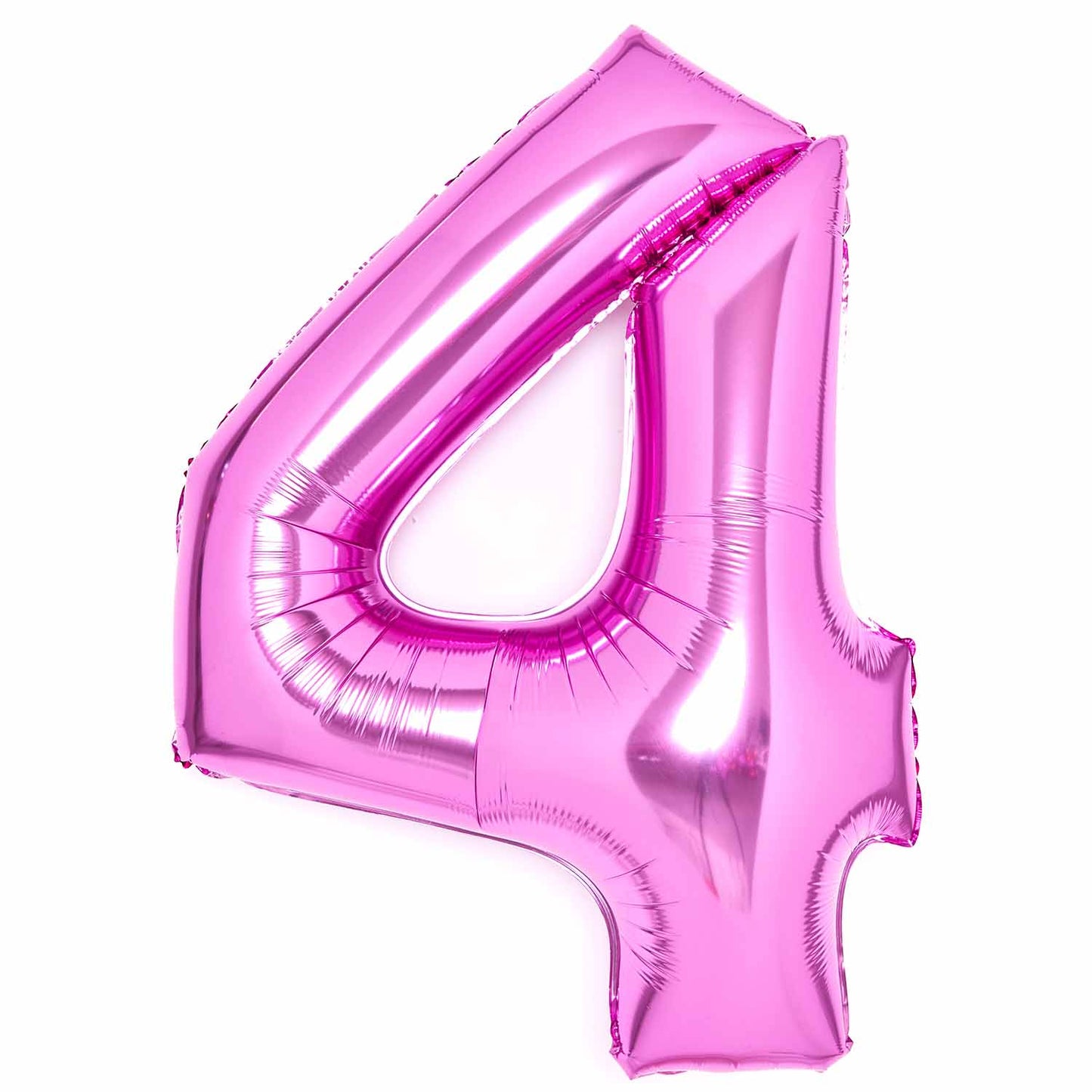 Pink Number 4 Balloon - 34" Foil