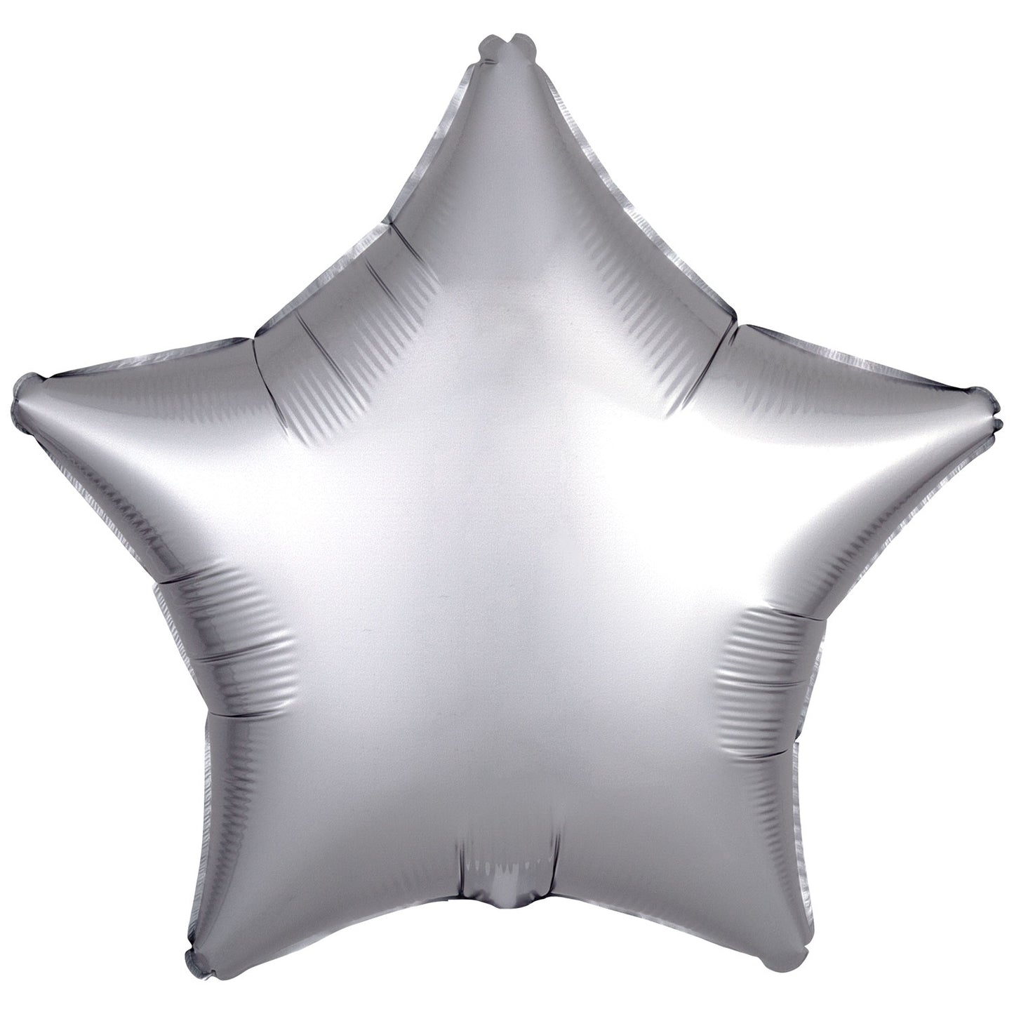 Silk Lustre Silver Star Standard Foil - 18" foil (10 Pack) UnPackaged
