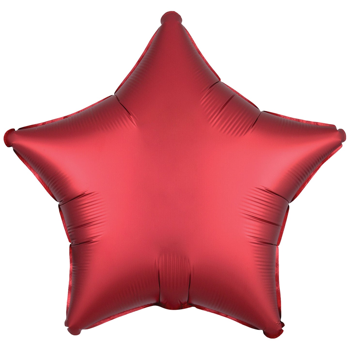 Silk Lustre Dark Red Star Standard Foil - 18" foil (10 Pack) UnPackaged