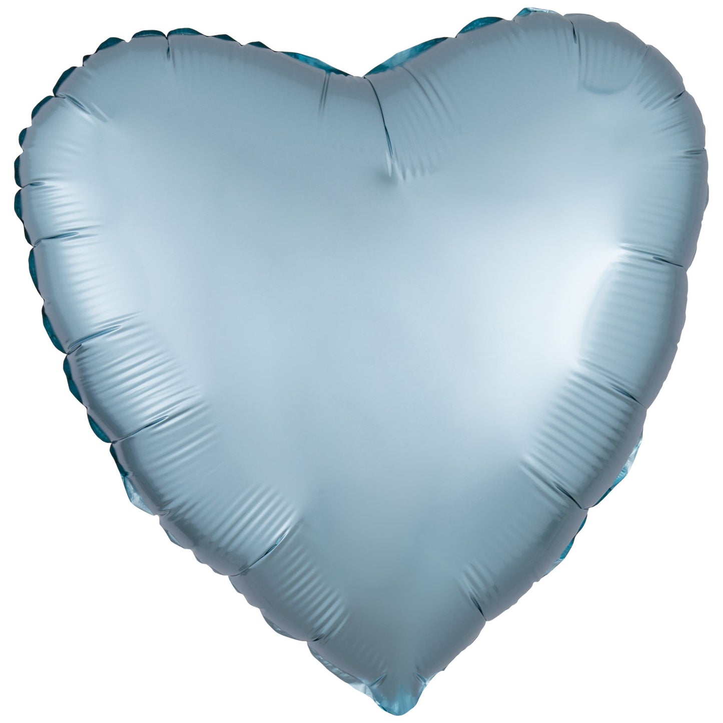 Silk Lustre Pastel Blue Heart Standard Foil - 18" foil (10 Pack) UnPackaged