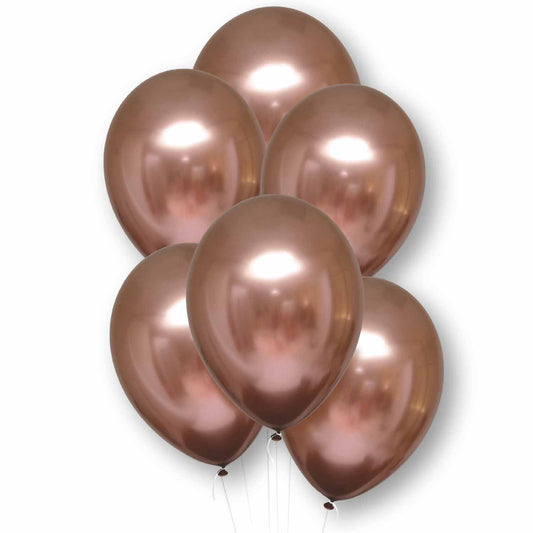 Rose Copper Satin Luxe Balloons - 11" Latex (6ct)