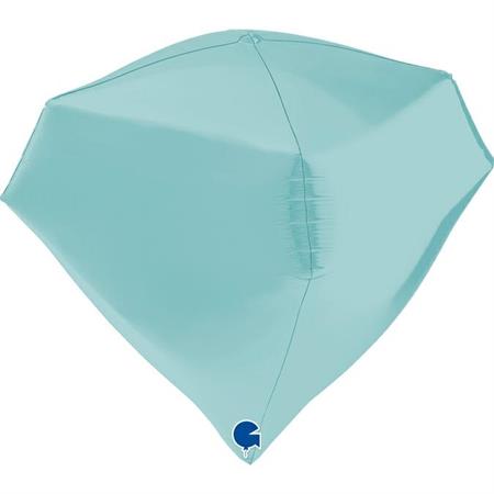Pastel Blue 4D-Gem Balloon - 18" Foil