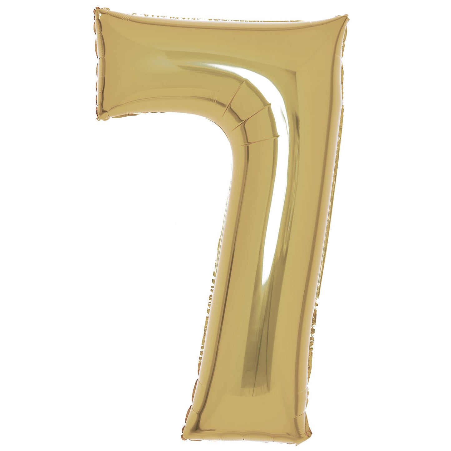 White Gold Number 7 Balloon - 34" Foil