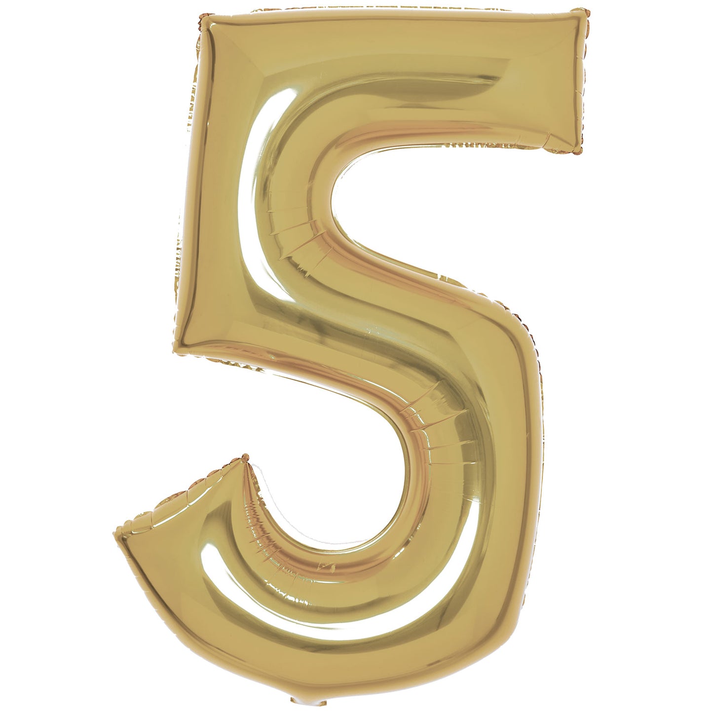 White Gold Number 5 Balloon - 34" Foil