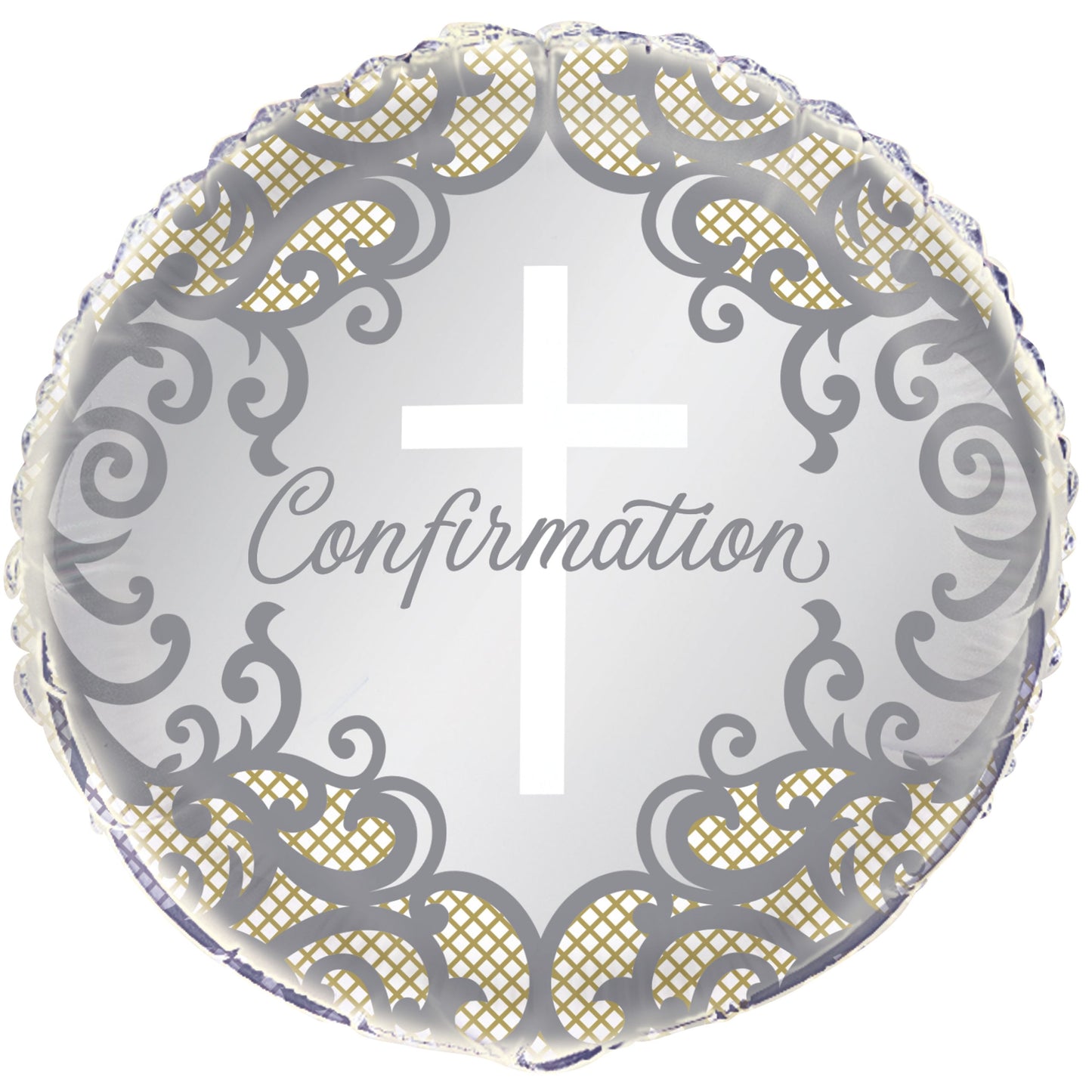 Fancy Gold Cross Confirmation Balloon - 18"Foil
