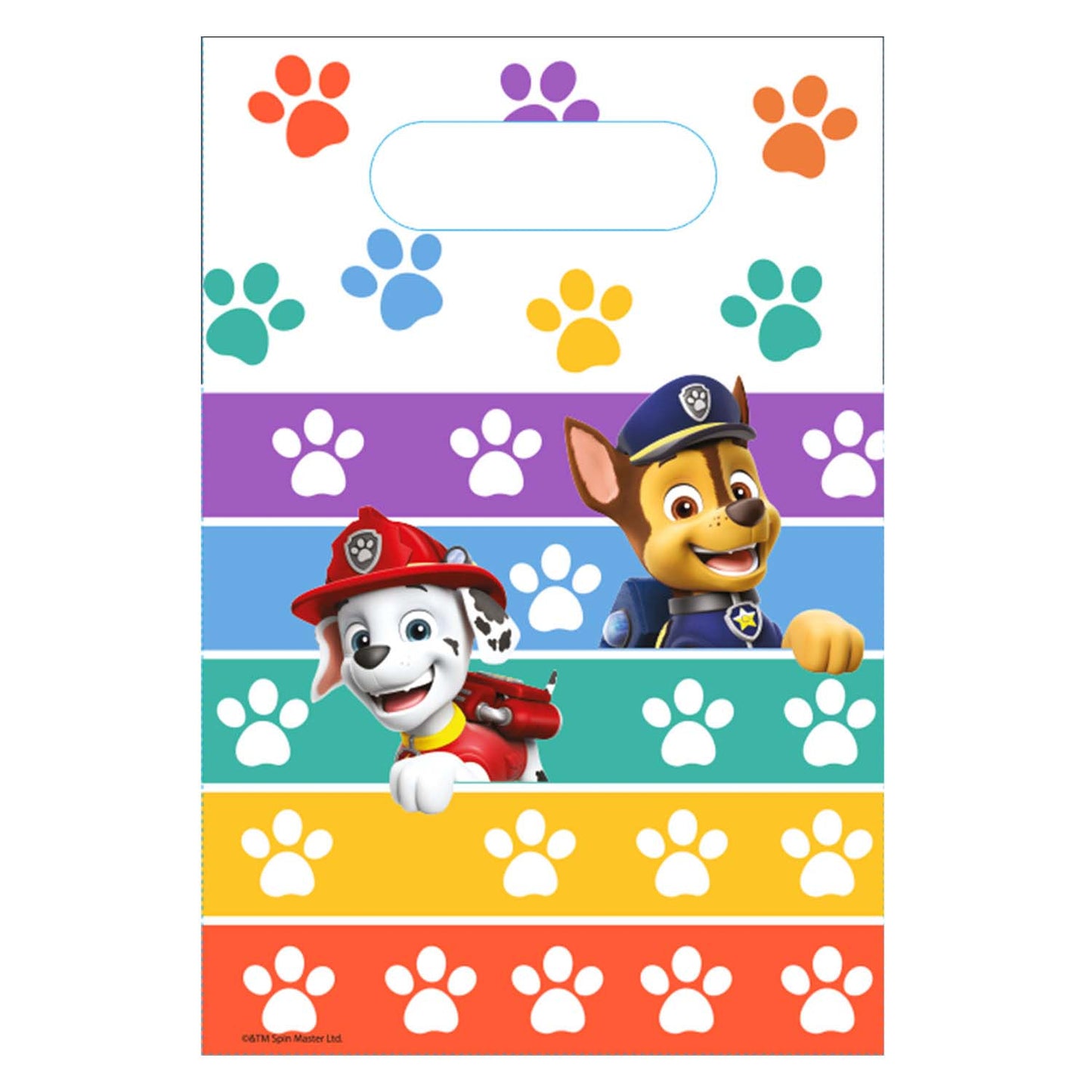 Paw Patrol Paws Paper Lootbags - (8ct)
