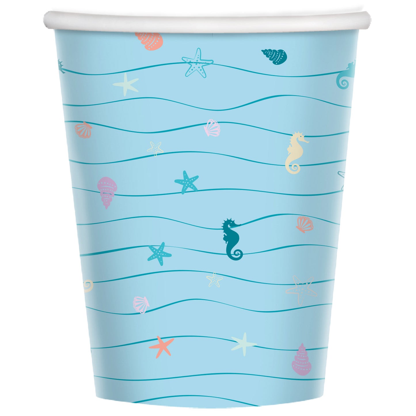Mermaid Tales Paper Cups 250ml - (8ct)