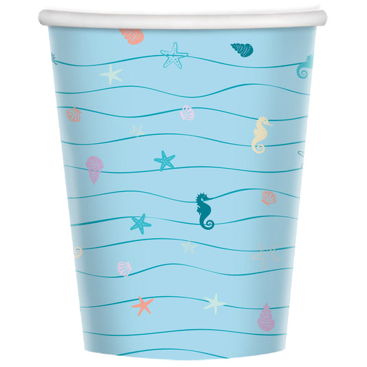 Mermaid Tales Paper Cups 250ml - (8ct)