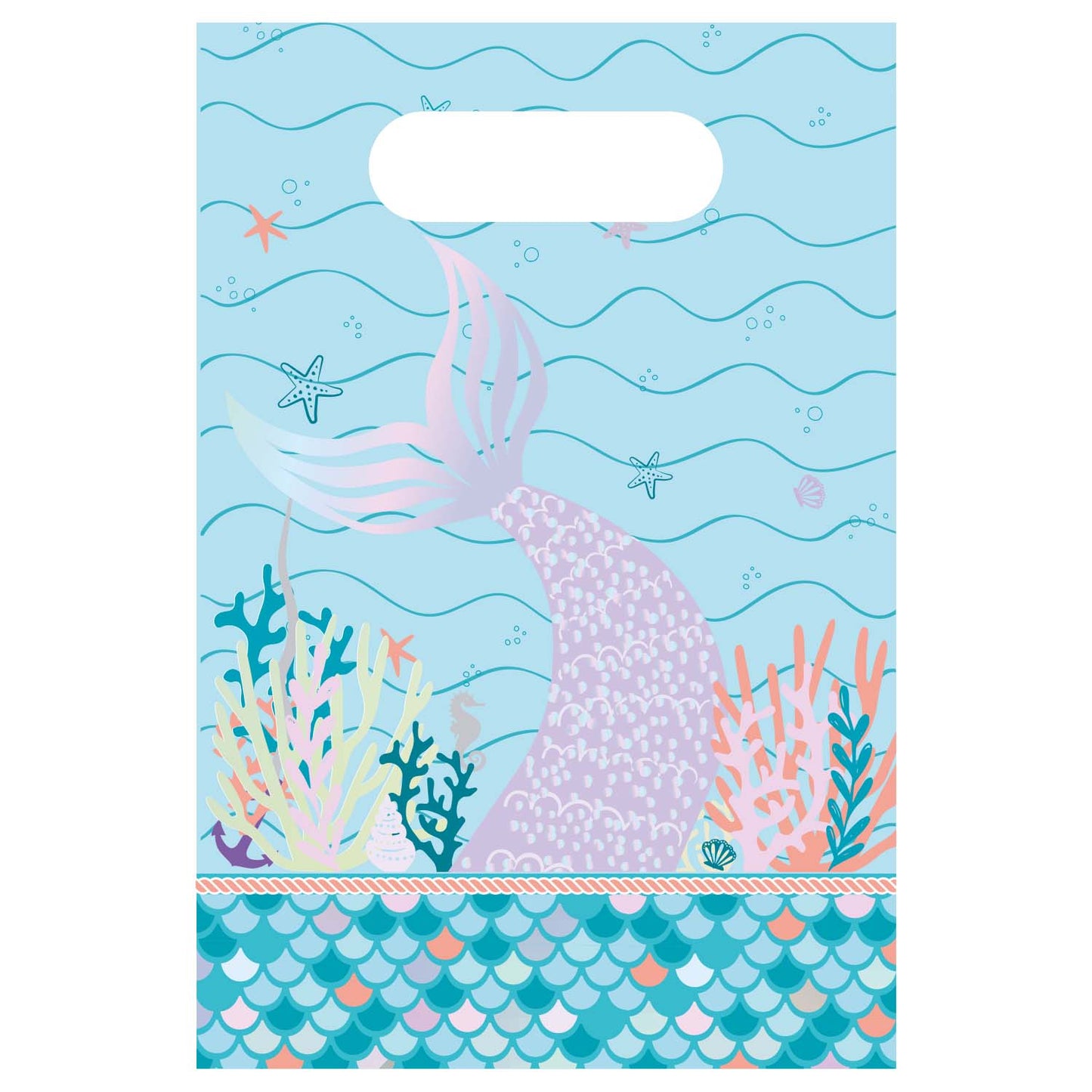 Mermaid Tales Paper Lootbags - 1 PKG/8
