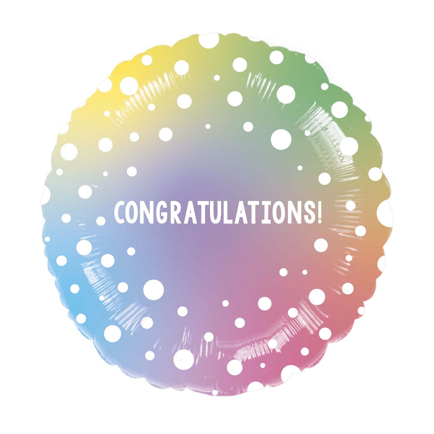 Congratulations Round Balloon - 18" Foil