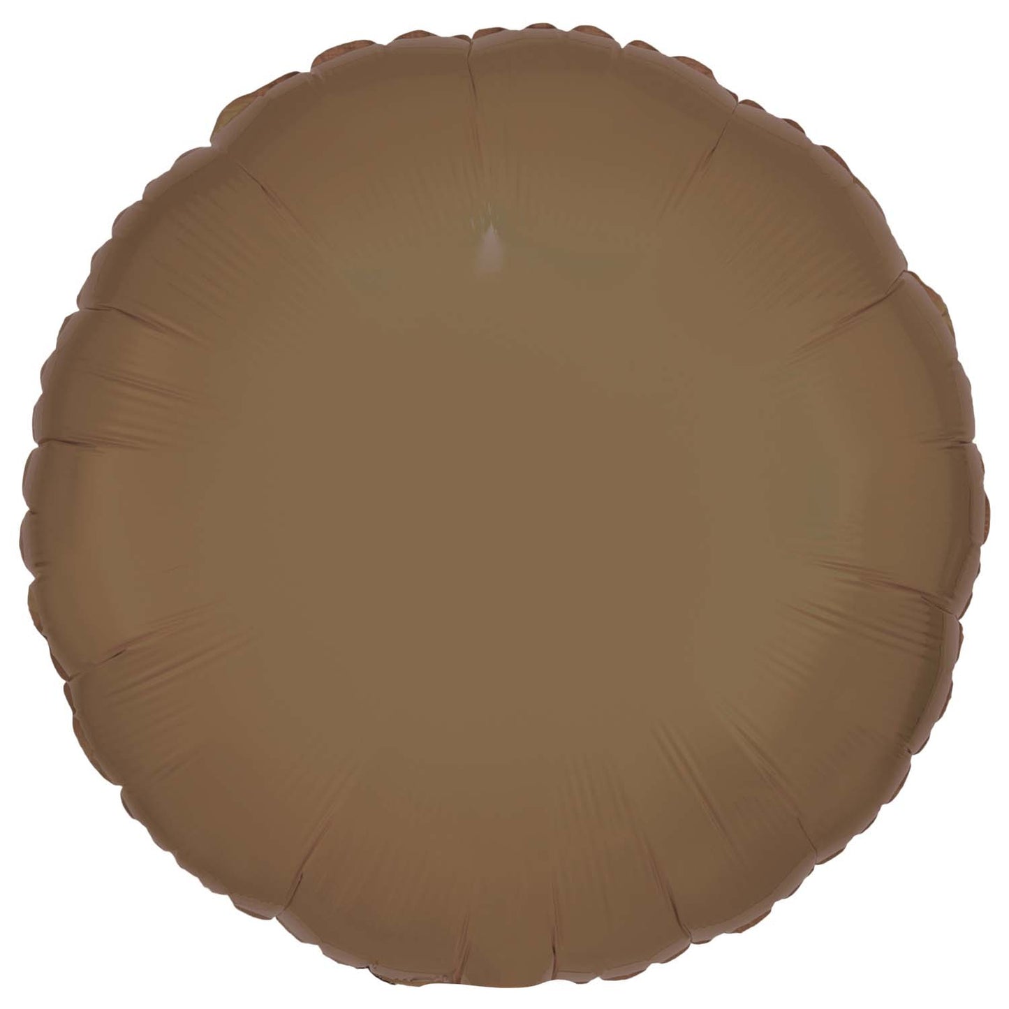 Silk Lustre Truffle Round Standard Foil - 18" foil (10 Pack) UnPackaged