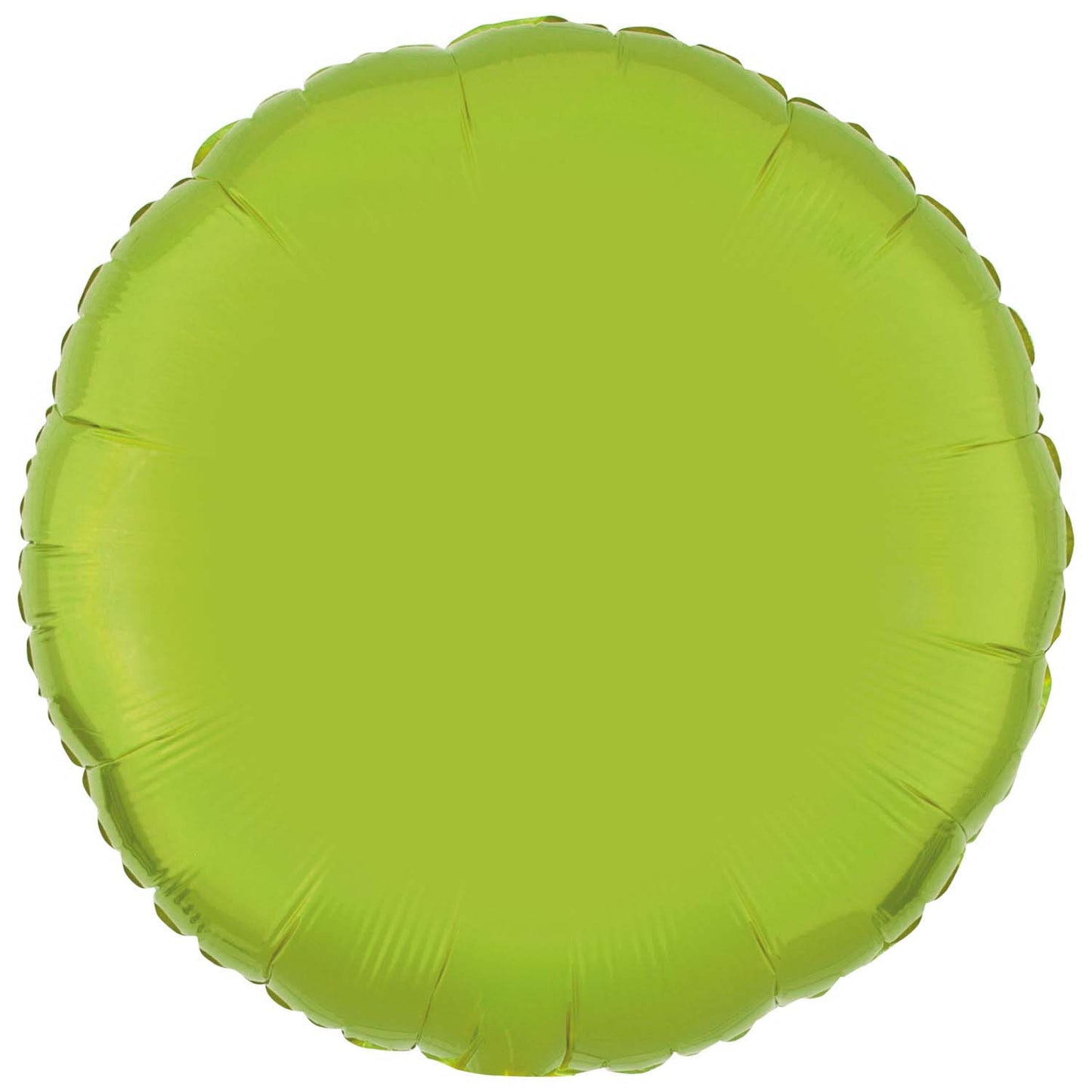 Metallic Lime Green Round Standard Foil - 18" foil (10 Pack) UnPackaged