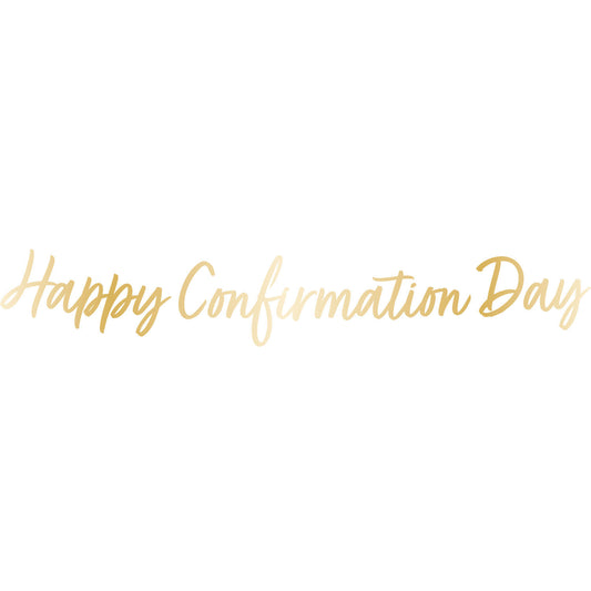 Botanical Celebration Confirmation Card Letter Banner 1.6m - (1ct)