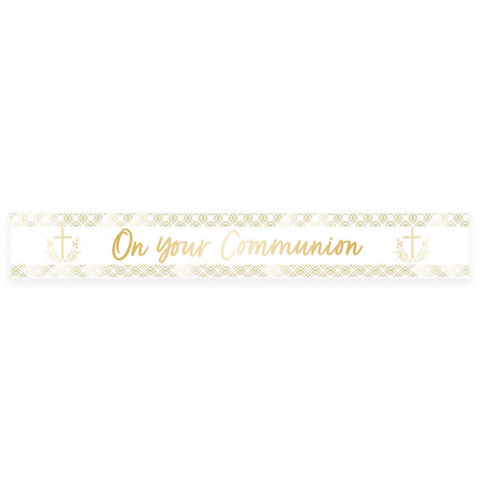 Botanical Celebration Communion Foil Banners 2.7m - (1ct)