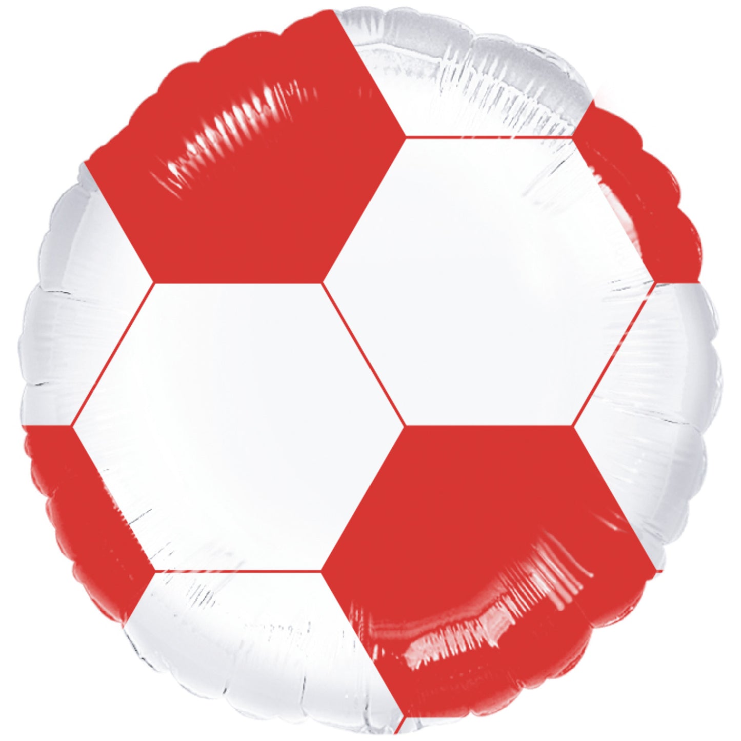 RED Football Standard Balloons - 18" Foil