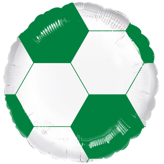 Green Football Standard Balloons - 18" Foil