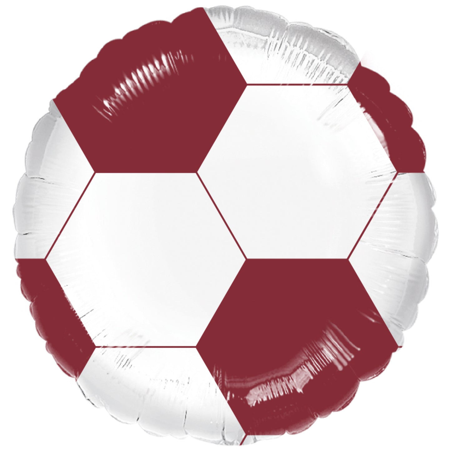 Maroon Football Standard Balloons - 18" Foil