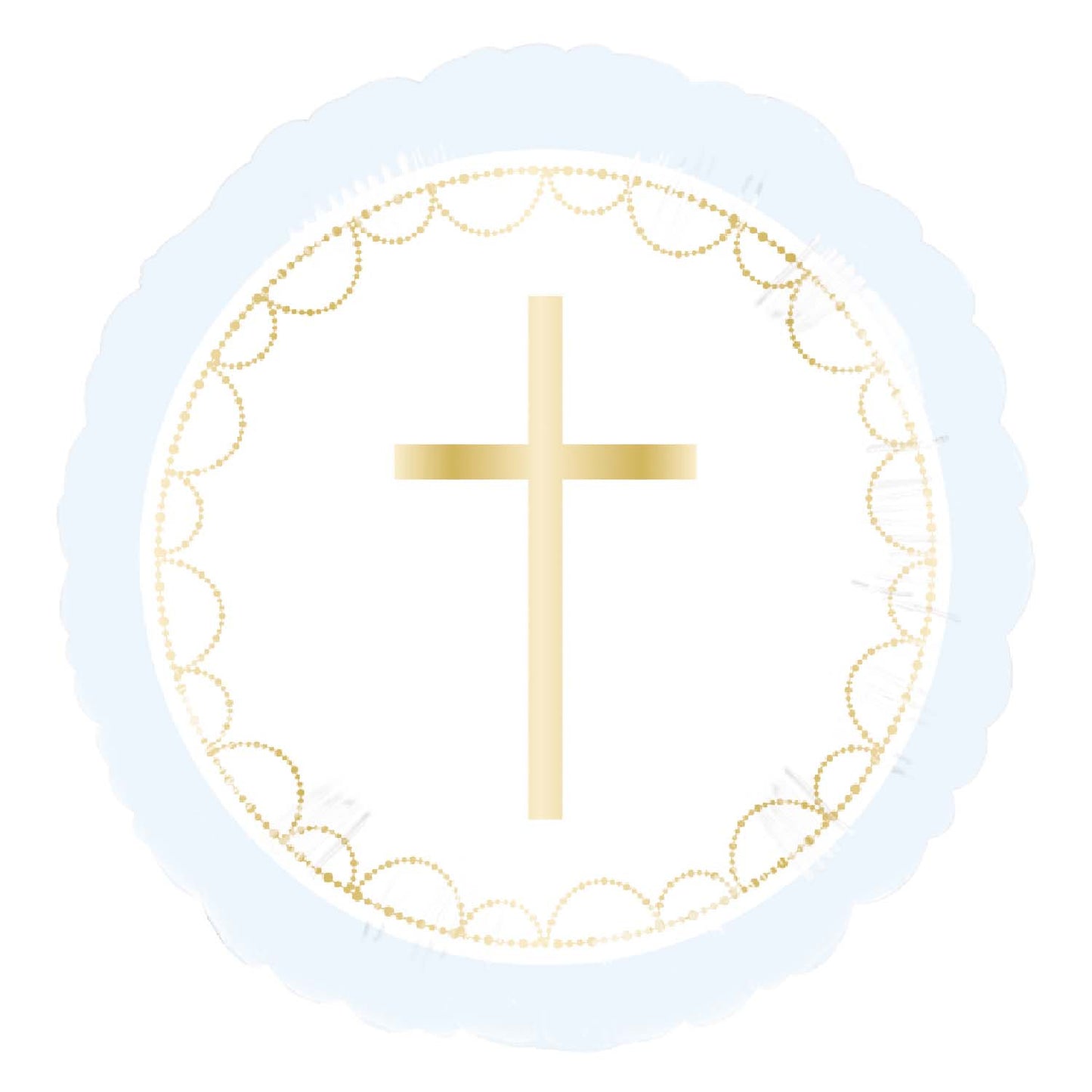 Blue Botanical Celebration Communion - 18" Foil