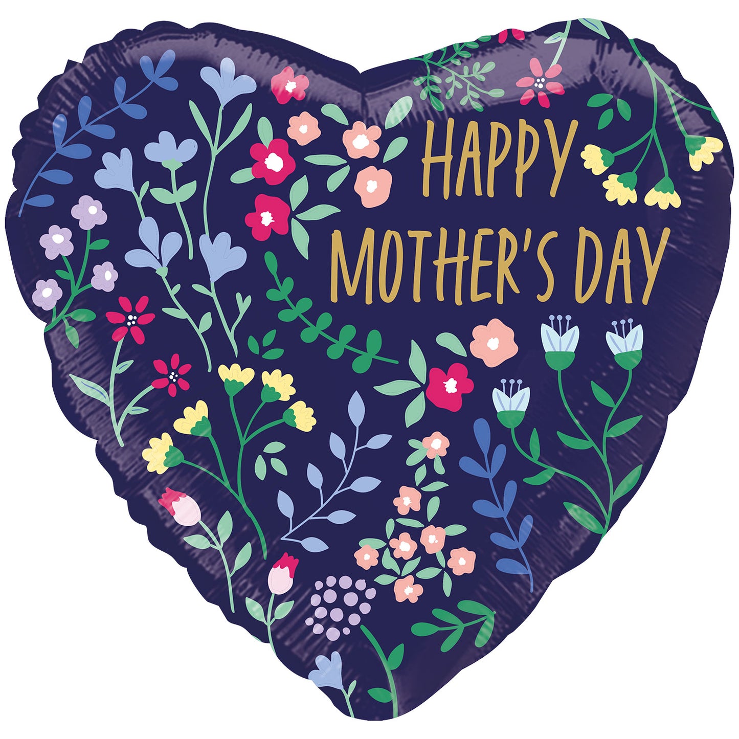 Floral Happy Mother's Day Standard Balloon - 18" Foil