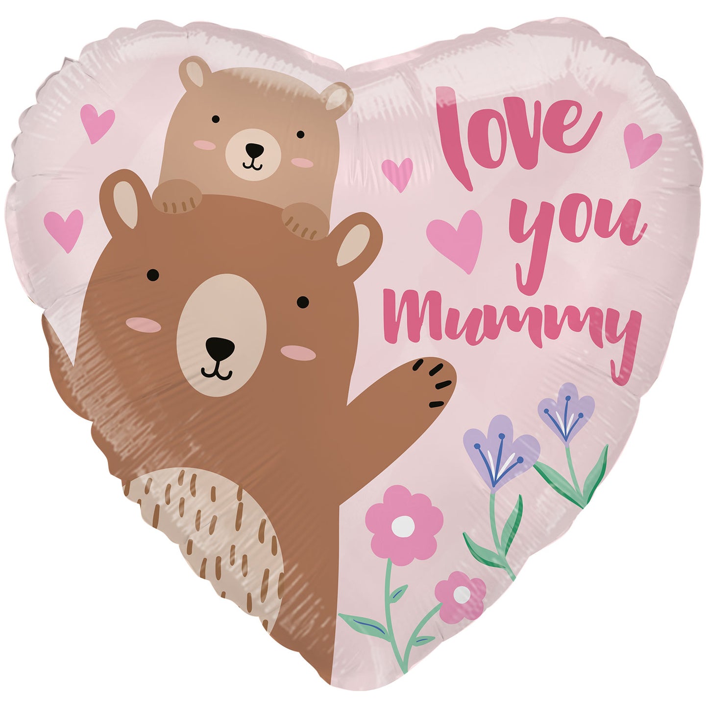 Love you Mummy Bear Standard Balloon - 18" Foil