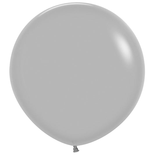 Fashion Solid Grey 081 Balloons - 24" Latex (3ct)