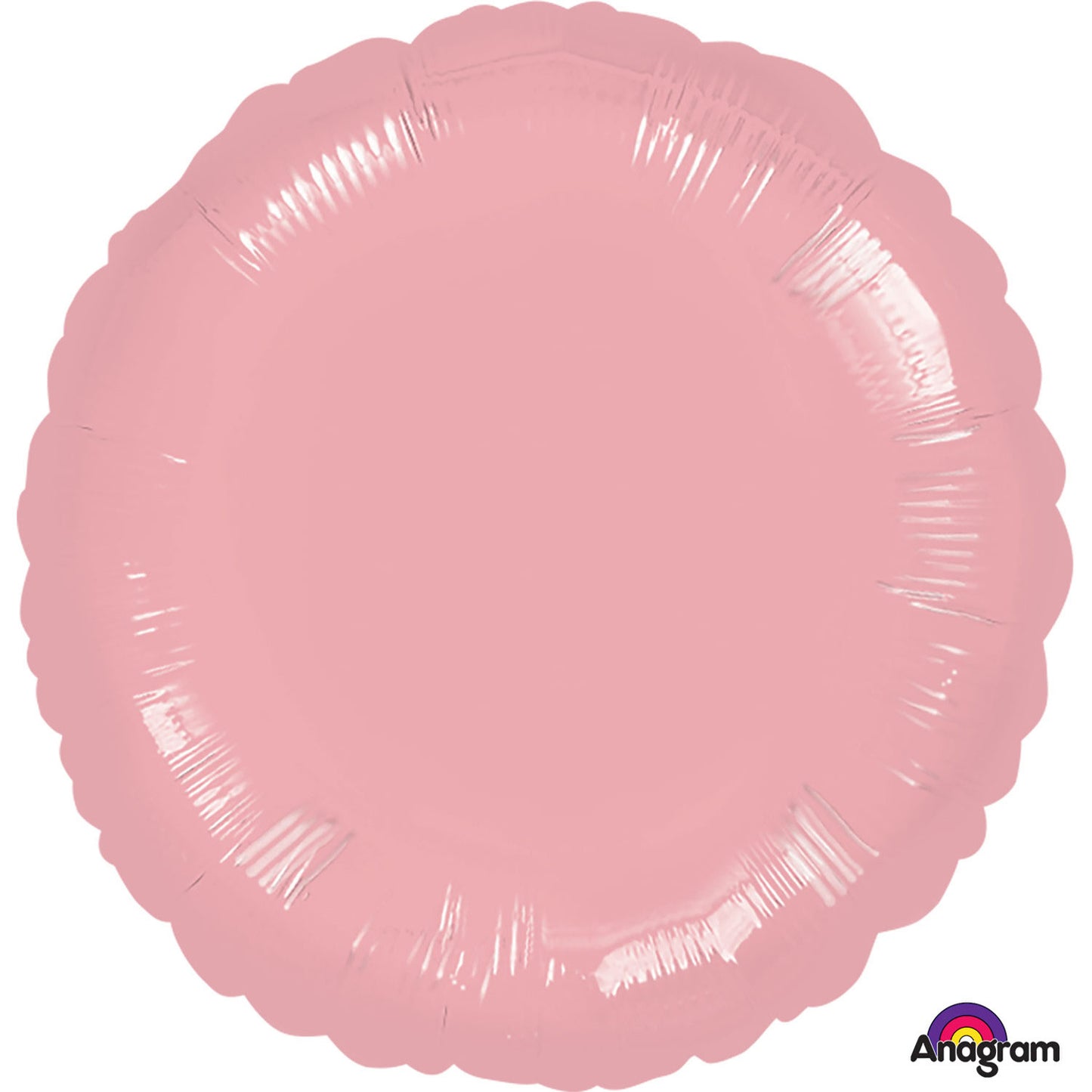 Pearl Pastel Pink Metallic Round Balloon - 18" Foil