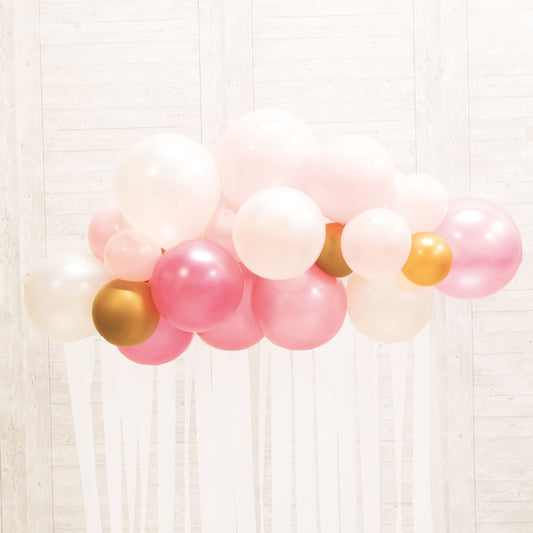Pink Botanical Celebration Latex Balloon Backdrops- (Contains 39 Balloons)