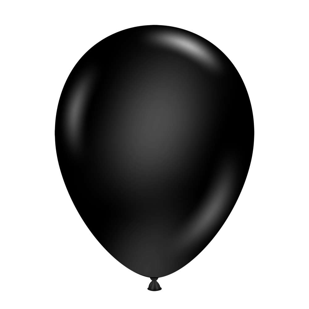 Pastel Black Balloons - 5" Latex (50ct)