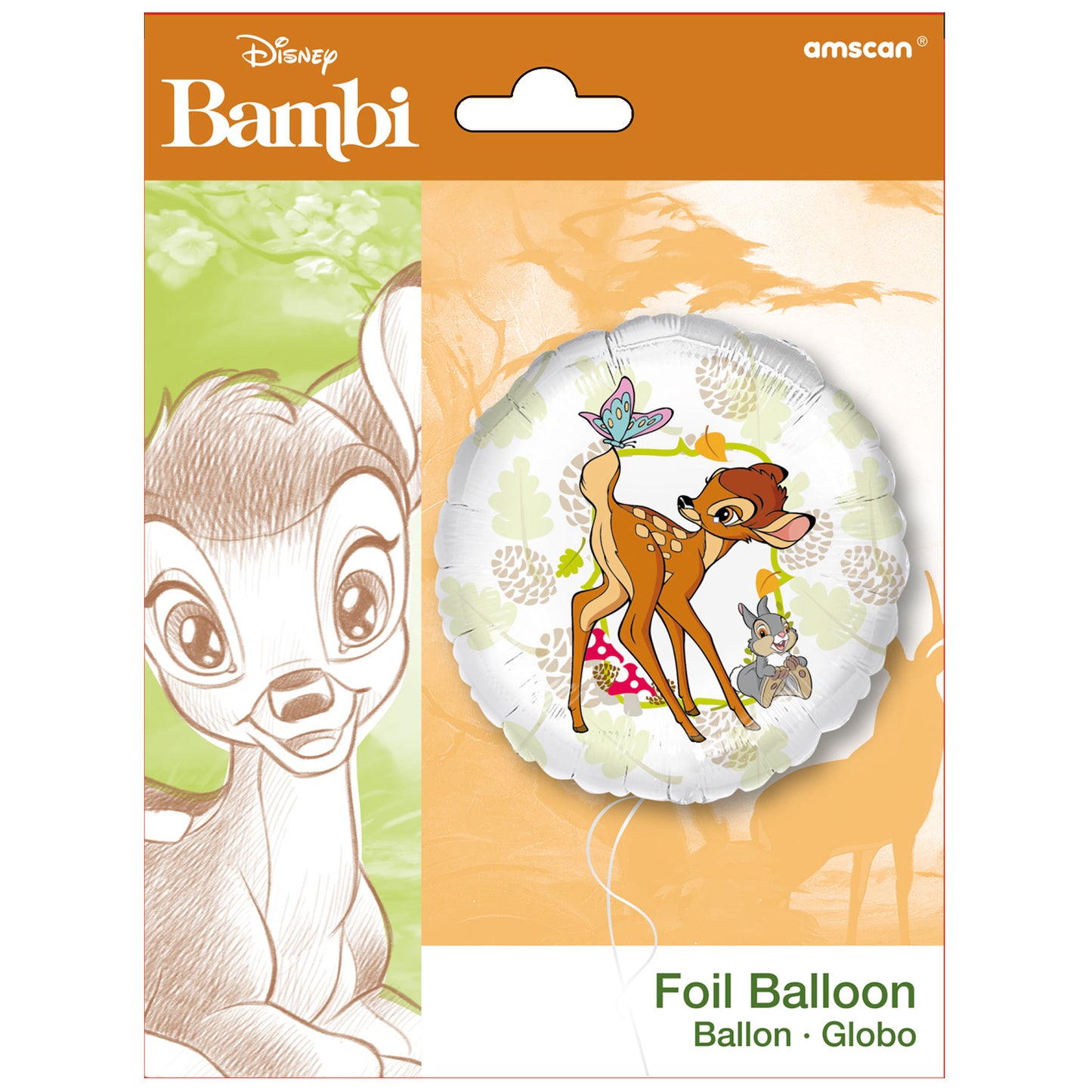 Bambi Standard Foil Balloons - 18" Foil