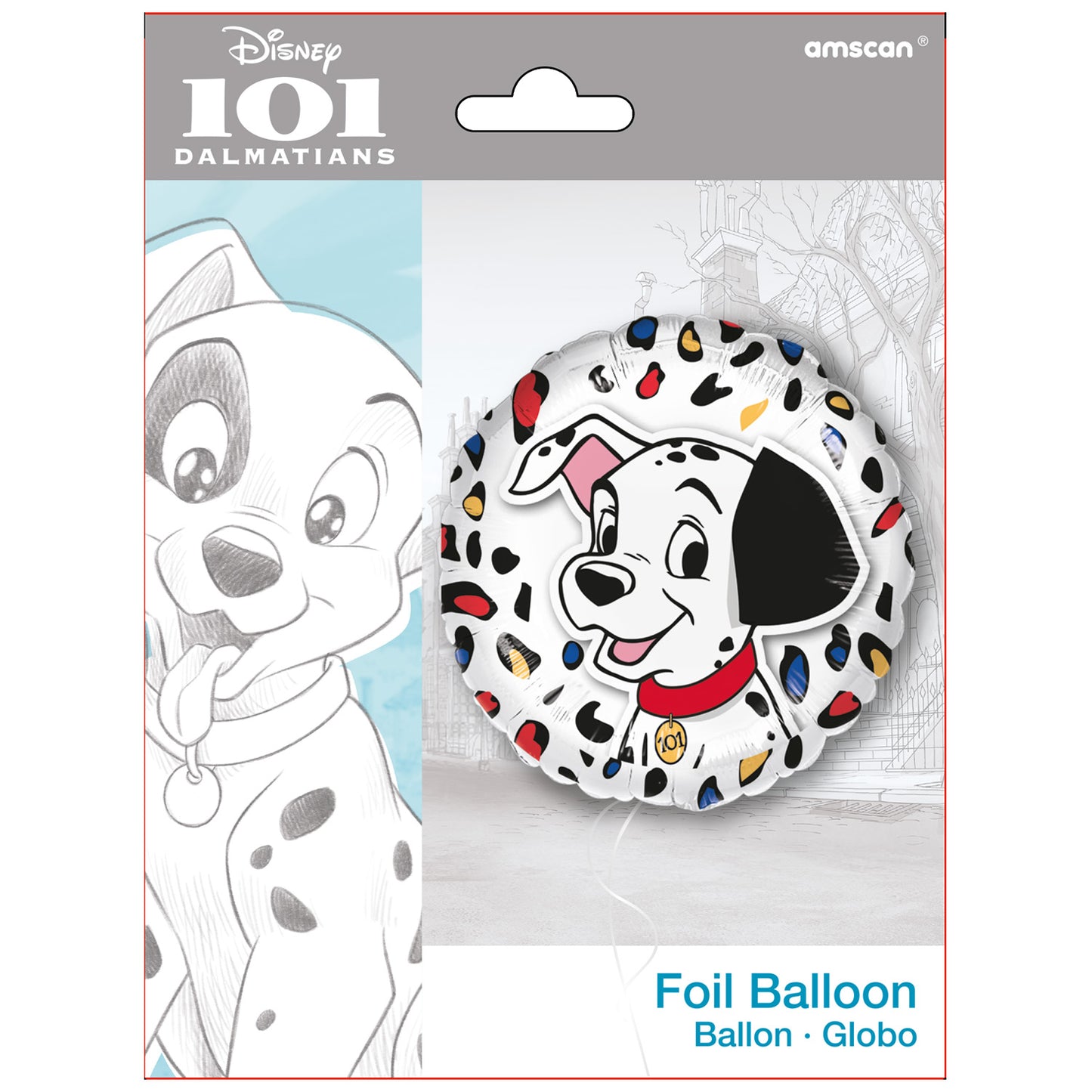 101 Dalmatian Standard Foil Balloons - 18" Foil