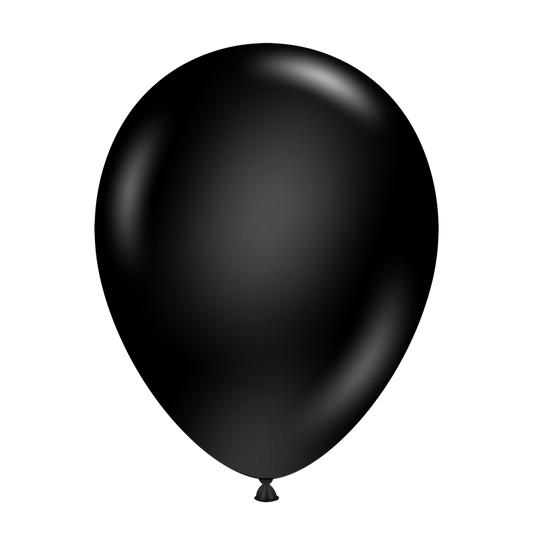 Pastel Black Balloons - 11" Latex (100ct)