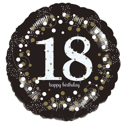 Age18 Birthday Sparkling Celebration Balloon - 18" Foil